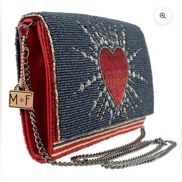 MARY FRANCES Women's Heart Burst Crossbody Phone Bag, Multicolored, No
